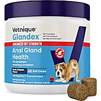 Vetnique Labs Glandex Advanced Vet Strength Anal Gland Duck & Bacon Flavor Soft Chews for Dogs