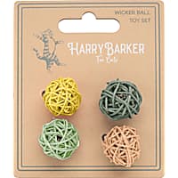 Harry Barker Yellow Wicker Ball Cat Toy