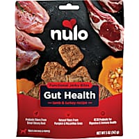 Nulo Lamb & Turkey, Gut Health Functional Jerky Dog Treats, Grain-Free