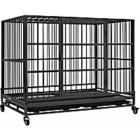 Topeakmart W/ Divider Rolling for Medium/Large Dog Crate