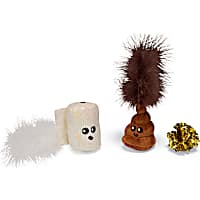 Leaps & Bounds Toilet Toys 3-Piece Cat Toy Set