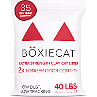 Boxiecat Extra Strength Odor Control Scent Free Clumping Clay Cat Litter