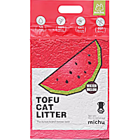 Michu Flushable & Clumping, Watermelon Scent Natural Tofu Cat Litter