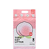 Michu Flushable & Clumping, Peach Scent Natural Tofu Cat Litter