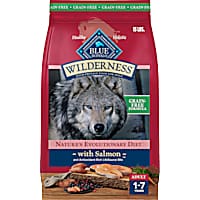 Blue Buffalo Wilderness with Real Salmon, Grain-Free, Natural Ingredients, Salmon Adult High-Protein Dry Dog Food