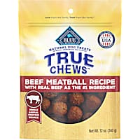 Blue Buffalo True Chews Beef Meatball Recipe made with Real Beef Adult Dog Food