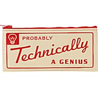 Blue Q Probably Technically A Genius Pencil Pouch