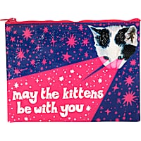 Blue Q May The Kittens Be With You Zipper Pouch