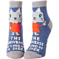 Blue Q The Universe Is A Kind Of A Dick Women's Ankle Socks