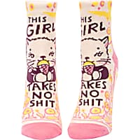 Blue Q This Girl Takes No Shit Women's Ankle Socks