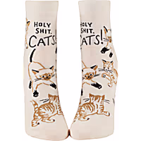 Blue Q Holy Shit. Cats! Women's Ankle Socks