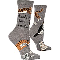 Blue Q People I Love: Cats Women's Crew Socks