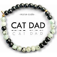 ETHICGOODS Cat Dad Morse Code Bracelet