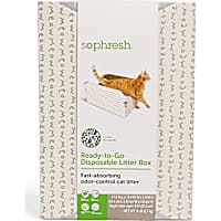 So Phresh Disposable Travel Litter Box with Odor-Locking Silica Litter