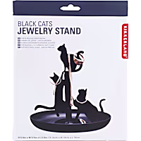 Kikkerland Design Black Cats Jewelry Holder