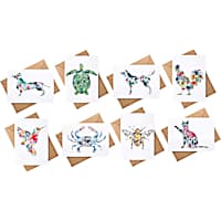 Amanda Klein Co. Animal Watercolor Assorted Card Box Set