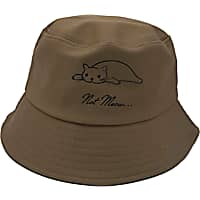 Zanden Not Meow Flax and Black Bucket Hat
