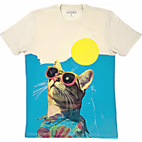 Zanden Sunny Cat Days Adult Unisex T-Shirt