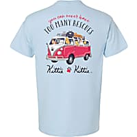 Kittie Kittie Rescue Bus Kitties Adult Unisex T-Shirt