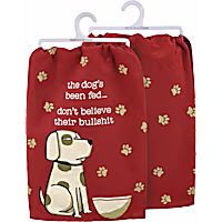 Primitives by Kathy Dog's Been Fed Kitchen Towel