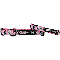 Sassy Woof Looney Tunes Pink Dog Collar