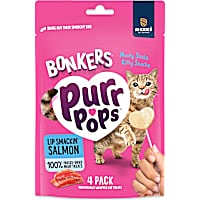BONKERS Purrpops Freeze Dried Salmon Flavored Lollipop Cat Treats