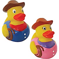 Schylling Cowboy Rubber Ducky Toy