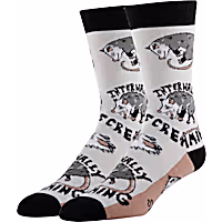 Oooh yeah! Men's Stressed Opossum Funny Crew Socks