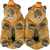 Oooh yeah! Women's Fuzzy Mabel the Capybara Non-Skid Slippers