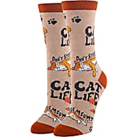 Oooh yeah! Women's Cat Life Funny Crew Socks