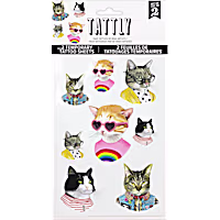 Tattly Cat People Tattoo Sheet