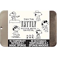 Tattly Many Faces of Snoopy Tattoo Tin