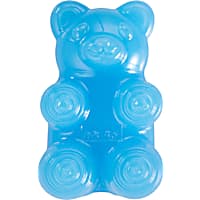 Outward Hound Gummiez Bear 2-in-1 Dental Dog Chew Toy and Dog Treat Stuffer Game Blue Raspberry Scent for Dogs