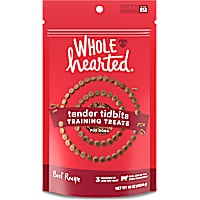 WholeHearted Grain-Free Tender Tidbits Beef Recipe Training Treats for Dogs