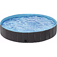 Topeakmart Black Foldable Swimming Pool for Dogs