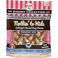 Fieldcrest Farms Nothin' to Hide Bakery Collection Medium Braided Stix 5.5" Beef for Dogs
