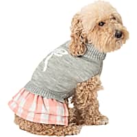 Pet Posse Black and White Mock Neck Sweater for Dog