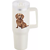 E&S Pets Red Dachshund Ultimate Stainless Steel Mug