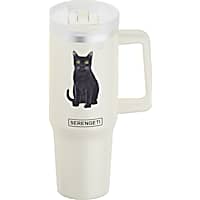 E&S Pets Black Cat Ultimate Stainless Steel Mug