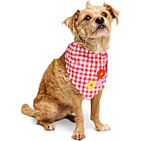 YOULY Gingham Dog Bandana