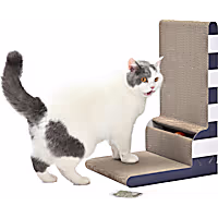 Max & Marlow L Shap Cat Scratcher with Ball Track