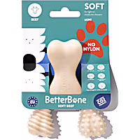 BetterBone Blue Standard Inc Soft Mini Beef Dog Toy