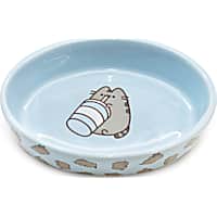 Pusheen Blue Oval "Thirsty" Ceramic bowl for Cats