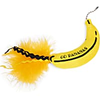 YOULY Pop Art Banana Mix & Match Attachment Cat Teaser Toy