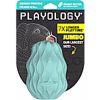 Playology Peanut Butter Scented Squeaky Pinecone Jumbo Dog Toy