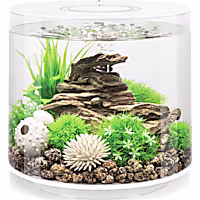 biOrb White TUBE 15 Aquarium with Standard Light