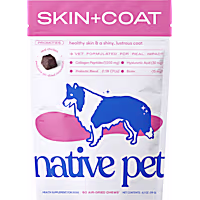 Native Pet Skin & Coat Chews with Omega-3 Skin & Coat Supplement for Dogs