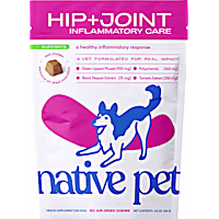 Native Pet Hip & Joint Chews for Anti Inflammatory & Joint Relief Supplement for Dogs