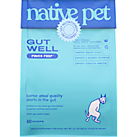 Native Pet GutWell Power Poop Probiotics & Digestive Health Supplement for Dogs