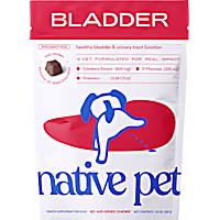 Native Pet Cranberry Bladder Chews Kidney & Urinary Supplement for Dogs